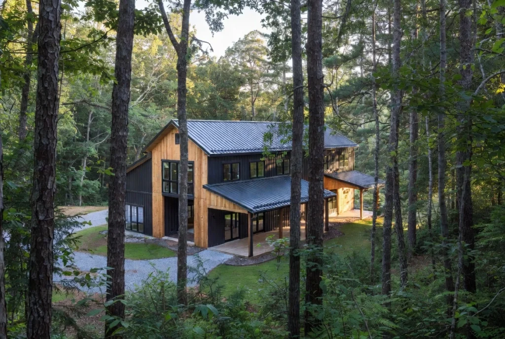 Barndominium in Goochland VA wooded lot
